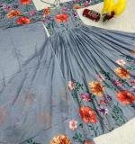 Chinon Floral Print Gown