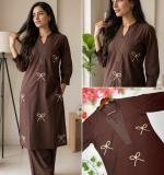 Beautiful Soft Classy Tone Brown Dress