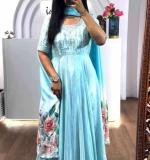 Embroidery Party Wear Gown