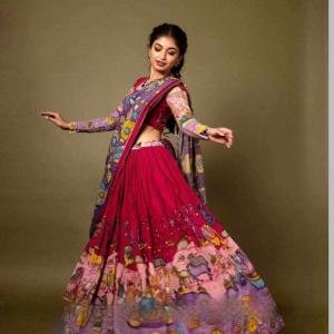 Cotton Kalamkari Print Lehenga