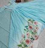 Embroidery Party Wear Gown