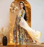 Kalamkari Gown With Real Handwork