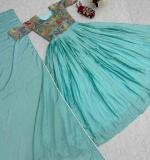 Handwork & Kalamkari Print Gown