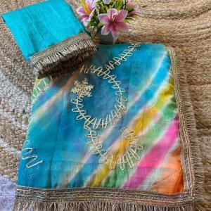New Leheriya Gota Designed Saree