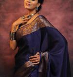 MF 2090 NEW BANARASI SOFT LITCHI SILK CLOTH SAREE