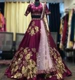 Malay Satin Silk Dress