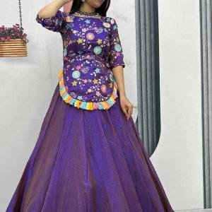 Pure Fendy Heavy Thread And Sequence work Lehenga