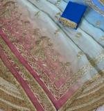 Beautiful Mor Gota Designer Saree