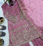 Beautiful Embroidery Design Party Wear Dress