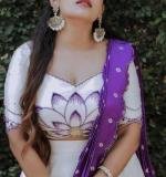 Real Hand Work With Digital Print Party Wear Lehenga