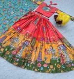 Pink Kalamkari Lehenga