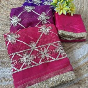 Star Gota Work Saree