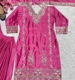 Pink Heavy Chinnon Dress
