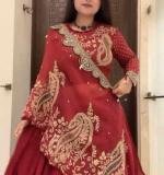 Heavy Embroidery Coading Sequence Work Lehenga