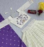 Real Hand Work With Digital Print Party Wear Lehenga