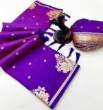 KPR 302 PURE SILK PURPLE SAREE