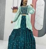 Chinon Real Handwork Lehenga With Handwork Belt