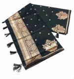 KPR 302 BEAUTIFUL PURE SILK BLACK SAREE