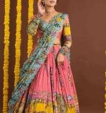 Pink Kalamkari Lehenga