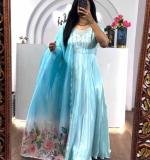 Embroidery Party Wear Gown