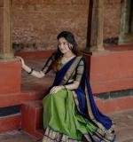 Green Kanjiveram Silk Zari Lehanga