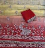 Mor Gota Work Saree