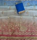 Beautiful Mor Gota Designer Saree