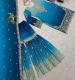 Havy Chinon Blue Designer Suit
