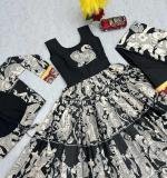 Riyon Cotton Kalamkari Print Gown