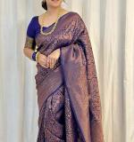 KPR 298 NEW SOFT LICHI SILK CLOTH SAREE