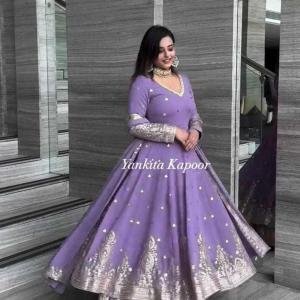 Heavy Fox Georgette Gown