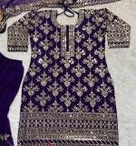 Wine Heavy Faux Georgette Dress