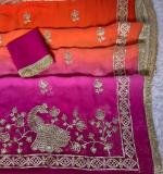 Mor Gota Designer Saree
