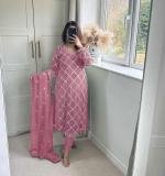 FOX GEORGETTE TOP AND PENT WITH DUPATTA