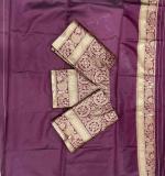 KPR 306 New Designer Gold Border Saree