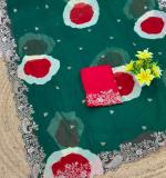 PIYU P1094 LADDU MANGO GREEN SAREE