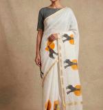 KPW 383 New Exclusive Designed White Saree