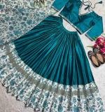 Blue Sequence Work Lehenga