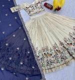 Pure Tissue Silk Wedding Wear Lehenga