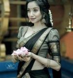 Grey Kanjiveram Silk Zari Lehanga