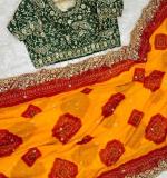 PIYU P1101 BEAUTIFUL YELLOW MANGO SAREE