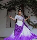 Real Hand Work With Digital Print Party Wear Lehenga