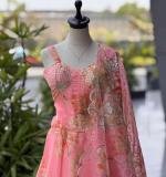 Beautiful Modern Embroidery Party Wear Lahenga