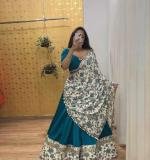 Blue Sequence Work Lehenga