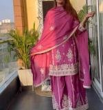 Pink Heavy Chinnon Dress