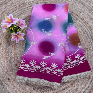PIYU P1087 Beautiful LADDU-2 Gota Work Saree