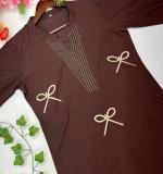 Beautiful Soft Classy Tone Brown Dress