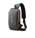 Generic Waterproof Sling Cross Backpack Bag (Black)