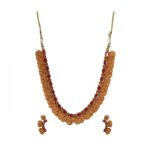 Women's Elegent Laxmi Coin Shape Jewellery Chowker Set (Red, Free Size)