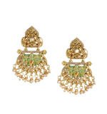 Women's Rose Gold Plated Alloy Earrings (Gold)